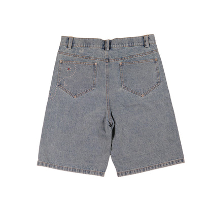 BEDAZZLED JORTS - DEEP ASS BLUE