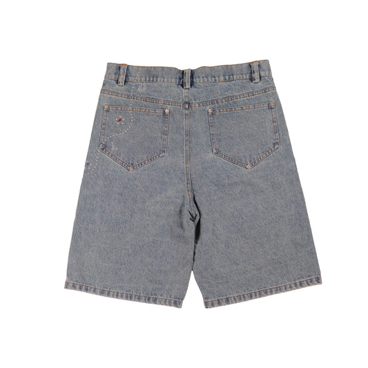 BEDAZZLED JORTS - DEEP ASS BLUE