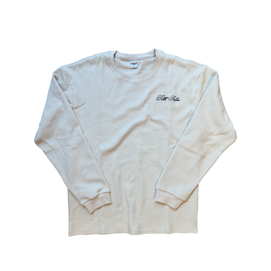 Embroidered Thermal - Cream