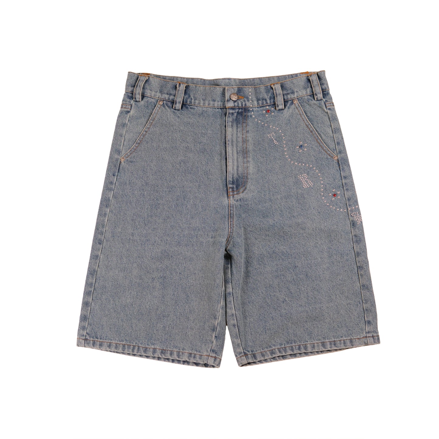 BEDAZZLED JORTS - DEEP ASS BLUE