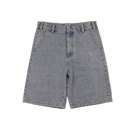 BEDAZZLED JORTS - DEEP ASS BLUE
