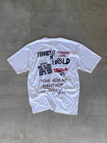 FINER X TRBLD Invitation t white