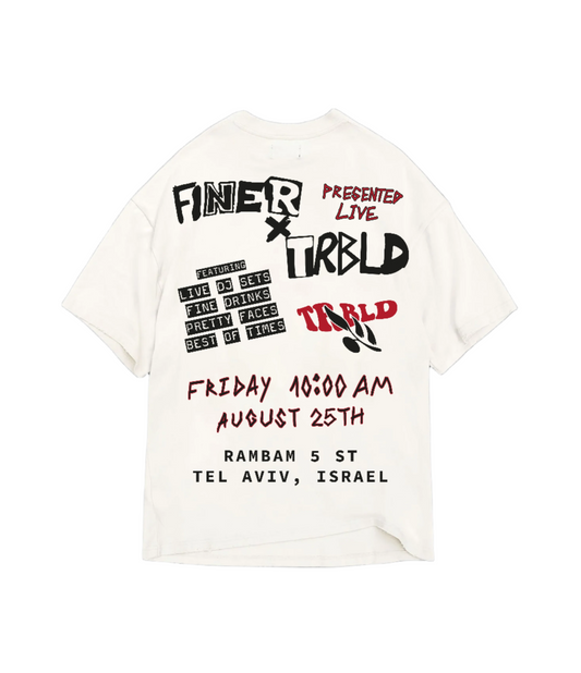 FINER X TRBLD Invitation t white